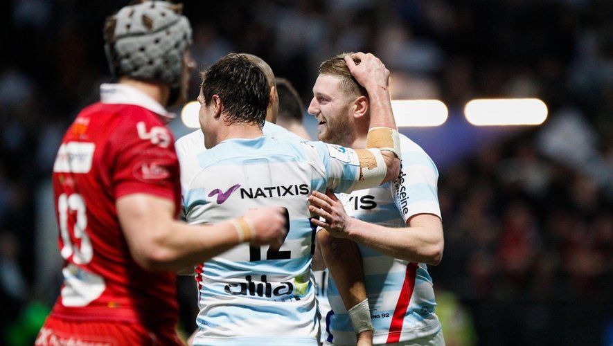 Champions Cup - Finn Russell et Henry Chavancy (Racing 92) contre les Scarlets