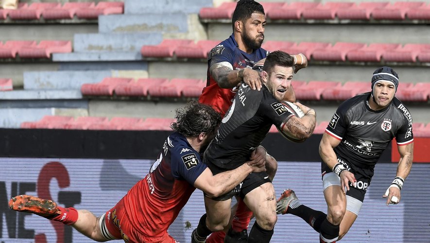 Top 14 - Zack Holmes (Toulouse) contre Grenoble