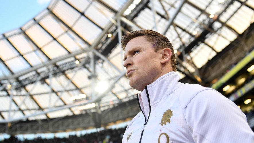 Chris Ashton of England ahead of the Guinness Six Nations Rugby Championship match between Ireland and England in the Aviva Stadium in Dublin.