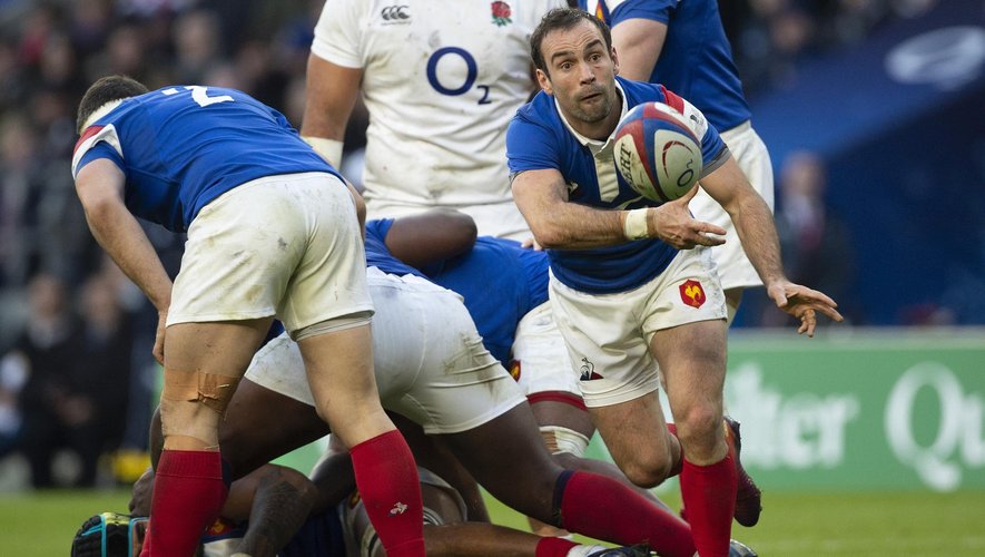 MORGAN PARRA of France during the Guinness Six Nations match between England and France at Twickenham Stadium on February 10, 2019 in London, England.