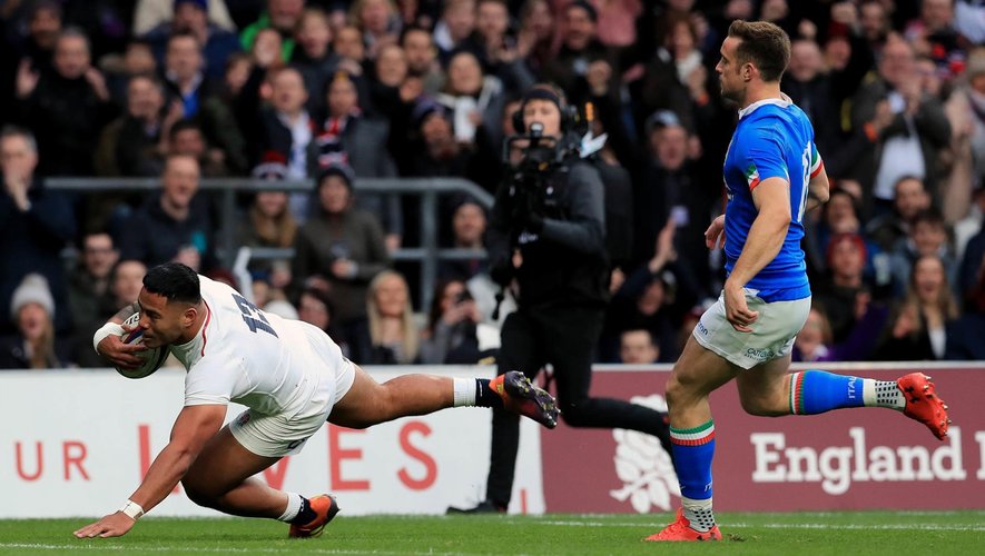 6 Nations 2019 - Manu Tuilagi marquand le troisième essai de l'Angleterre contre l'Italie