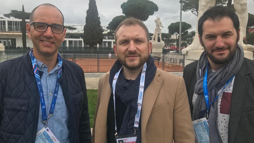 6 Nations 2019 - Pierre-Laurent Gou, Marc Duzan et Vincent Bissonnet (Midi Olympique)