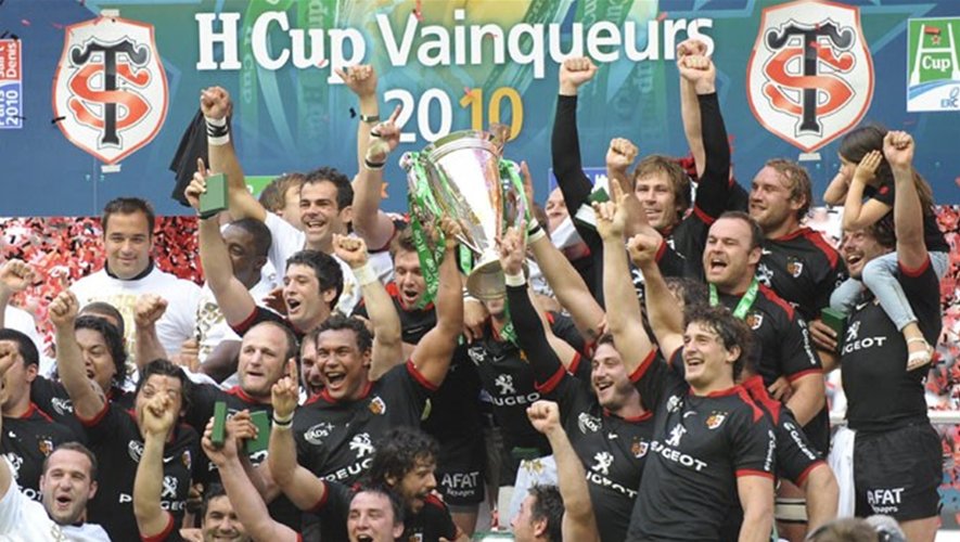 Champions Cup - Toulouse lors de leur victoire en 2010