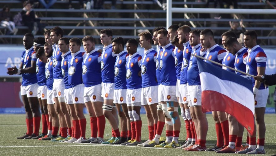 Les Bleuets (France U20) lors du Mondial contre les Fidji