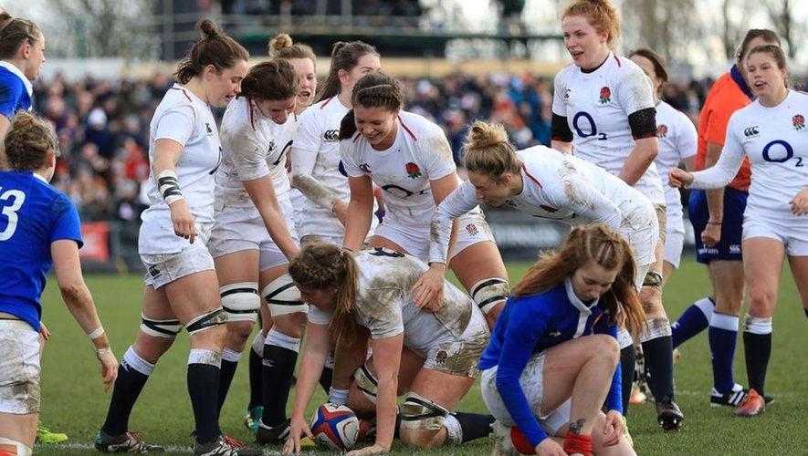 Women's rugby super series - Les Bleues contre les Anglaises