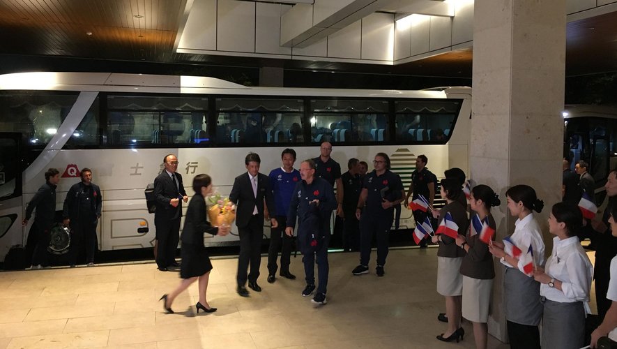 XV DE FRANCE - Les Bleus arrivent au Japon