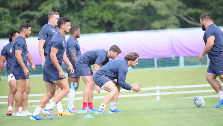 Coupe du monde 2019 - Le XV de France à l'entraînement
