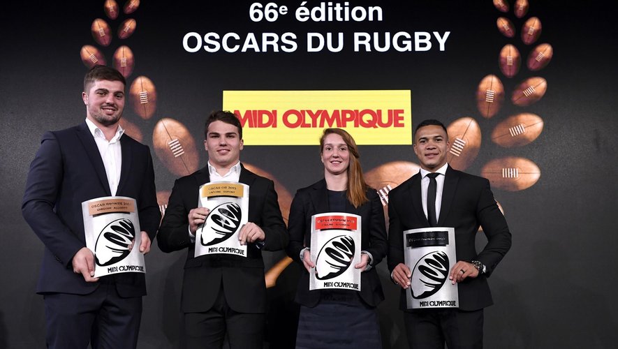 Oscars Midi Olympique 2019 - Grégory Alldritt, Antoine Dupont, Pauline Bourdon et Cheslin Kolbe
