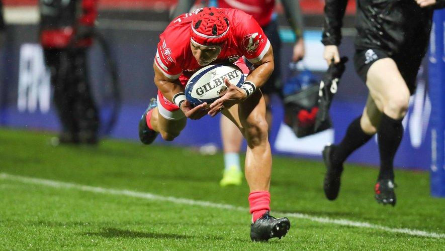 Champions Cup - Cheslin Kolbe (Toulouse), face à Montpellier.