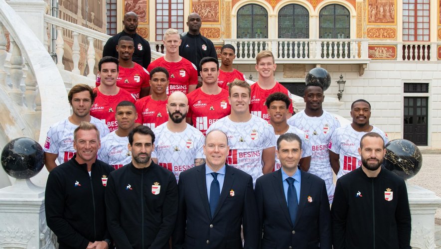 Supersevens - Frédéric Michalak et l'équipe du Monaco Sevens