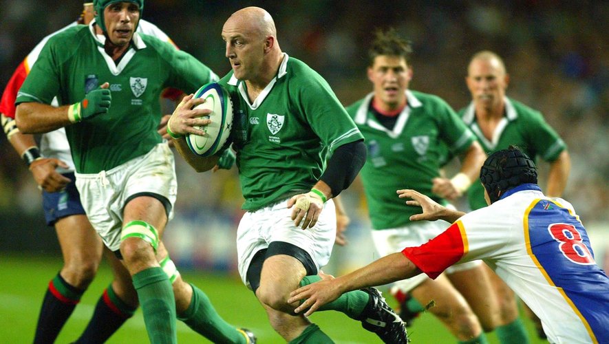 Coupe du monde 2003 - Keith Wood (Irlande) contre la Namibie