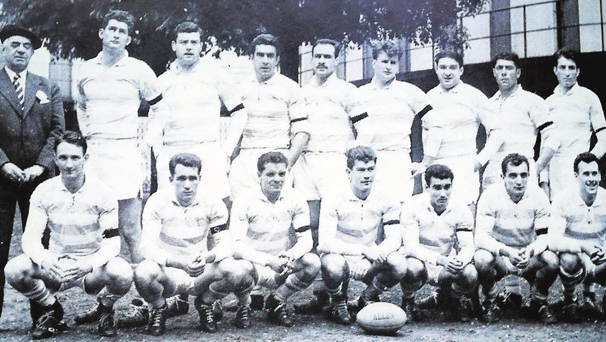 L'équipe du Racing Club de France championne de France en 1959