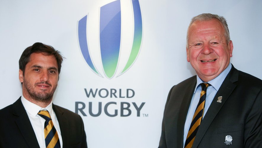 Augustin Pichot (Vice-président) et Bill Beaumont (Président) de World Rugby