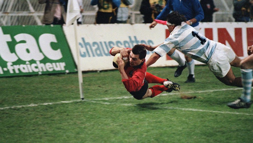 L'essai de la victoire marqué par David Jaubert en 1987 - Toulon