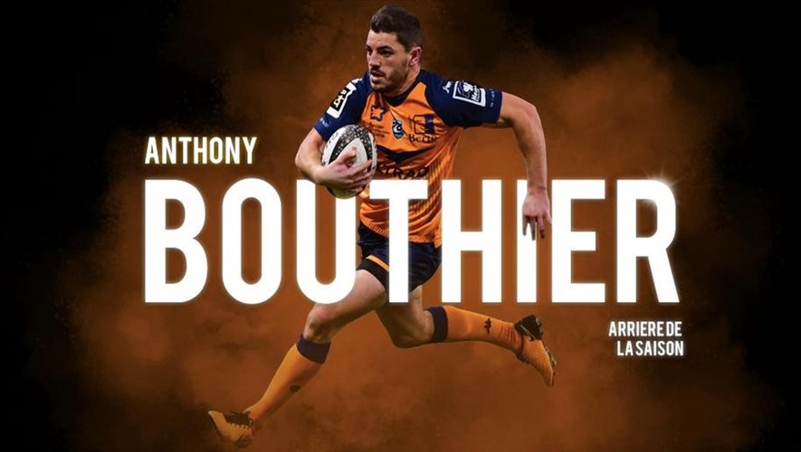 Top 14 - Anthony Bouthier (Montpellier) élu arrière de la saison par les journalistes de Midi Olympique et les lecteurs de Rugbyrama