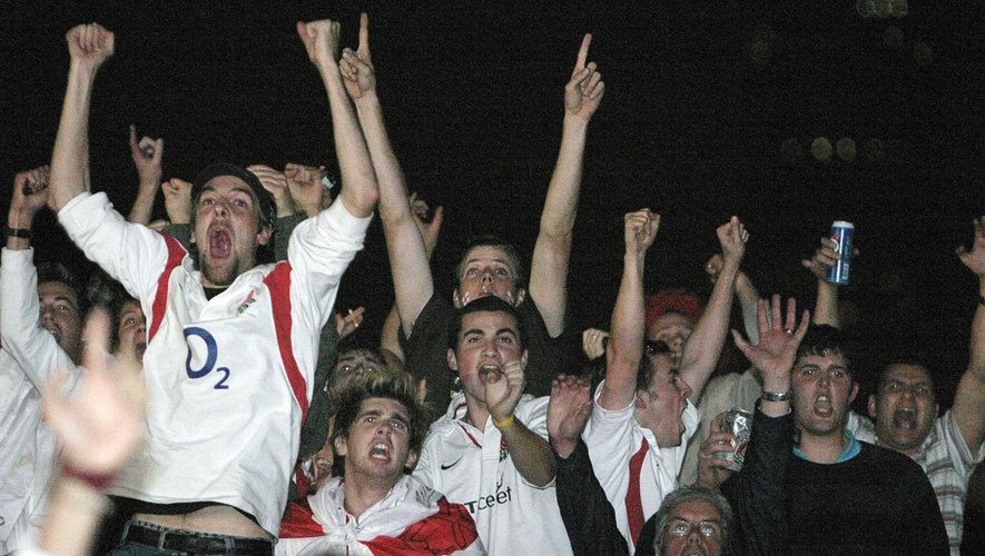 Coupe du monde 2007 - Les supporters anglais devant un match de l'Angleterre