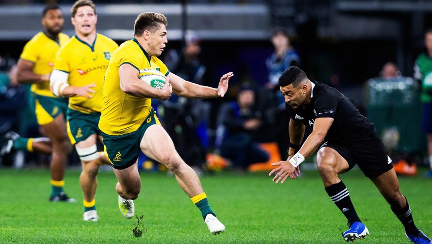 Rugby championship - James O'Connor (Australie) face aux All Blacks Nouvelle Zélande