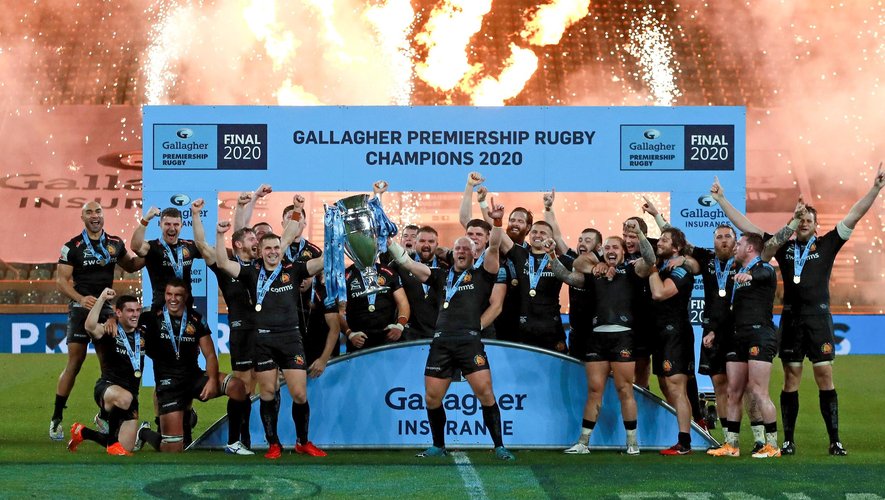 Les Exeter Chiefs, champion d'Angleterre