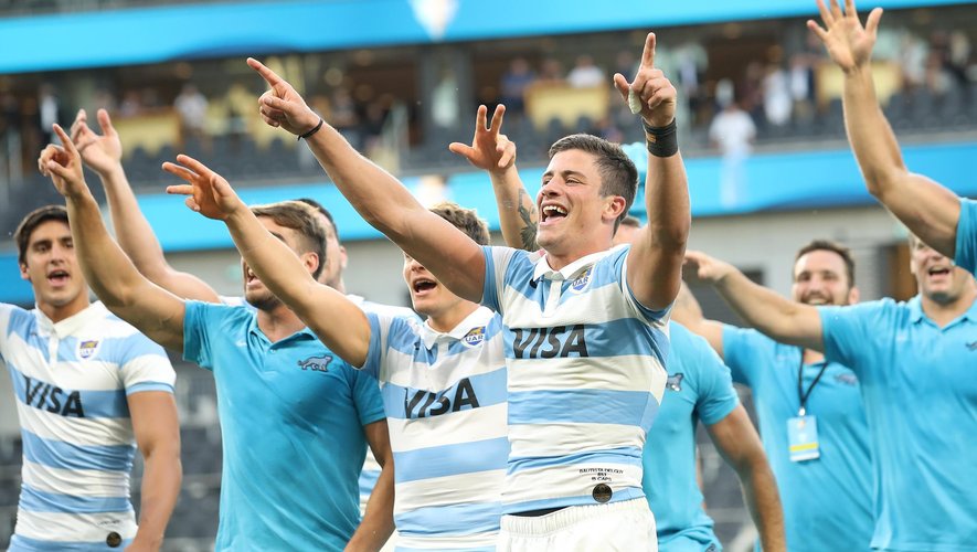 La joie des joueurs argentins après leur victoire historique face à la Nouvelle-Zélande