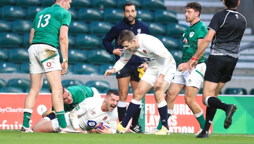 Autumn Nations Cup - Jonny May (Angleterre) face à l'Irlande