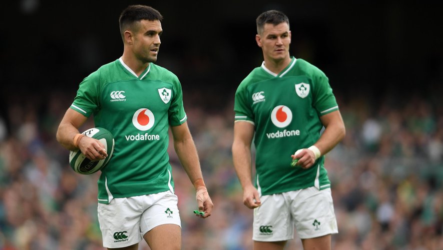 Conor Murray, Jonathan Sexton - Ireland-Wales - 2019 Guinness Summer Series - Getty Images