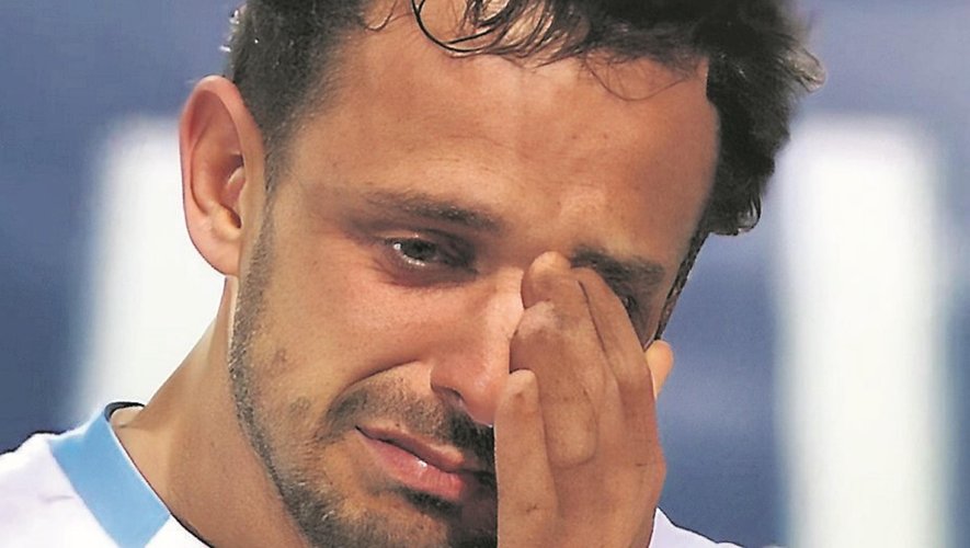 Julien Tisseron en larmes après son doublé contre Agen en Top 14