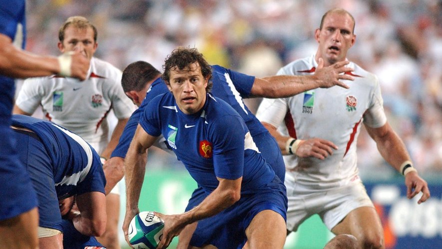 Fabien Galthié lors de la Coupe du monde 2003