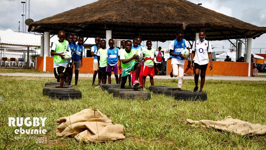 Médi'Sept : plus de 200 enfants initiés au rugby en Côte d'Ivoire (Crédit photo : Sergoi Vicente / Côte d'Ivoire Rugby)