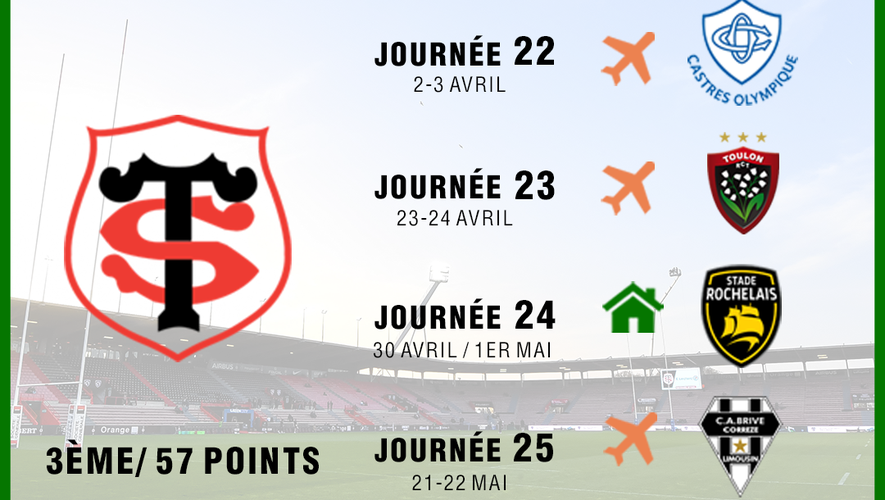 Top 14 - Calendrier Toulouse