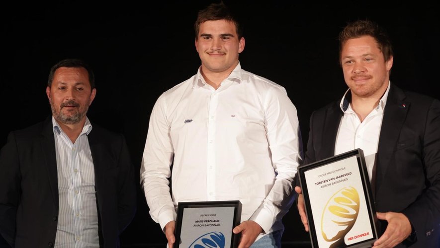 Oscar Midol - Les deux joueurs de l'Aviron bayonnais ont été récompensés