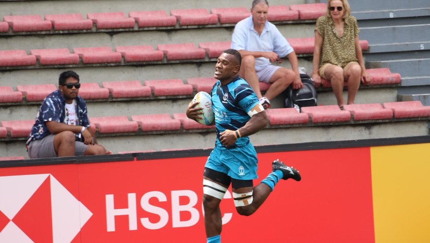 Joueur fidjien de rugby à sept au tournoi de Toulouse