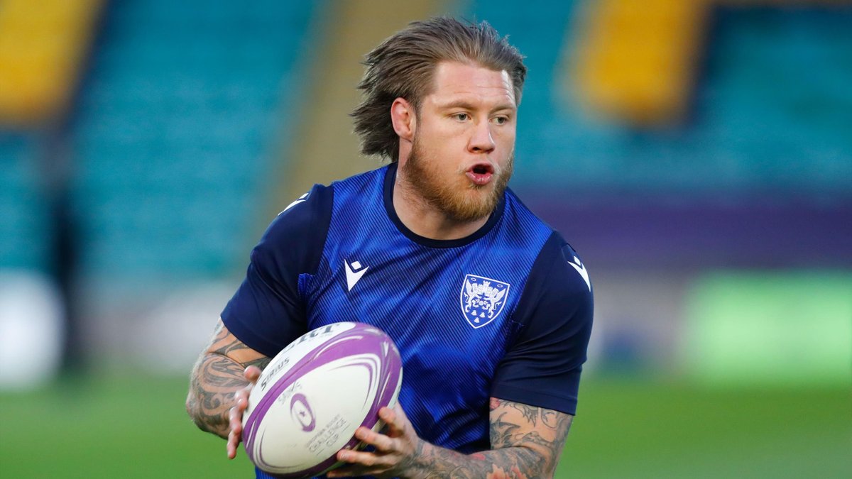 Harrison, troisième ligne des Northampton Saints, s'engage avec ...