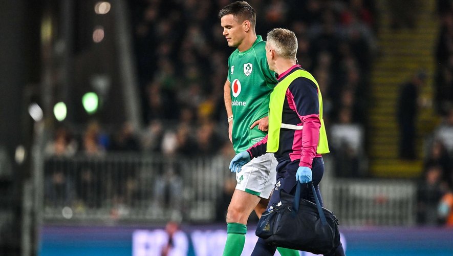 Test match - Jonathan Sexton (Irlande) sort sur commotion face à la Nouvelle-Zélande