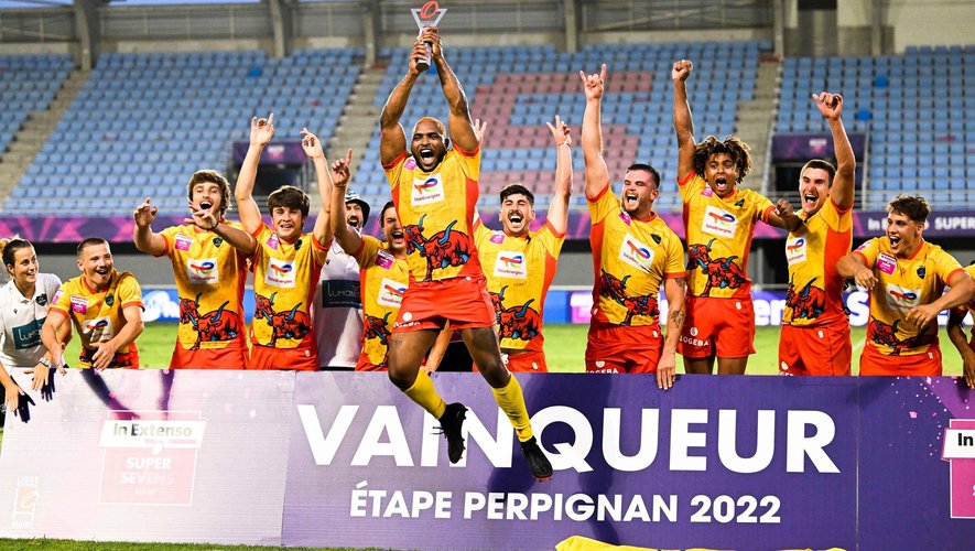 Pau a remporté l'étape de Perpignan lors du Supersevens 2022