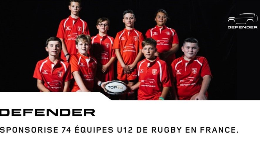 Defender partenaire de tous les rugbys… soutient les équipes U12 des clubs amateurs