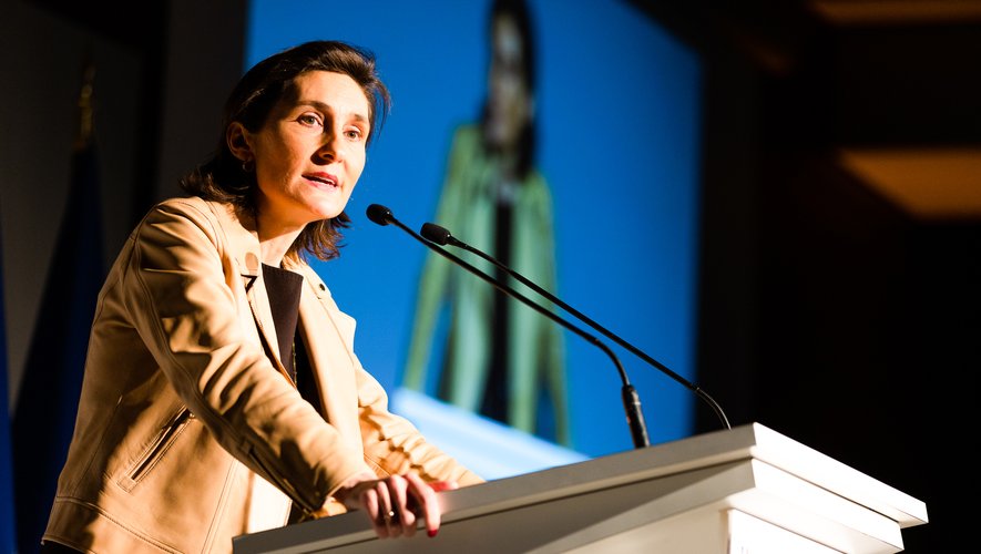 La ministre des Sports Amélie Oudéa-Castéra fut au coeur de la journée déterminante du 27 janvier