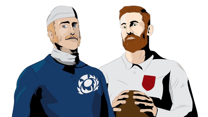 Francis Moncrieff pour l'Ecosse et Frederik Stokes pour  l'Angleterre étaient les deux capitaines du premier match international de l'Histoire. 