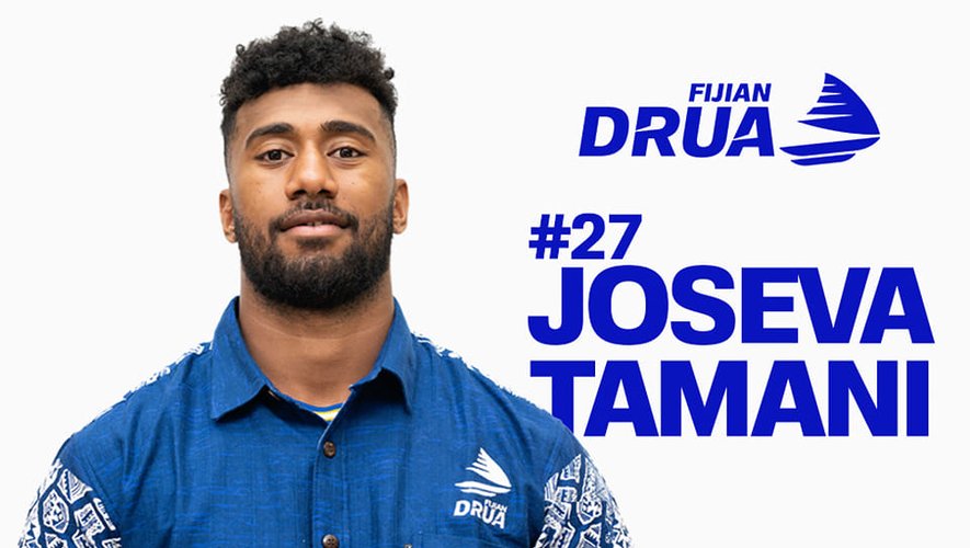 Joseva Tamani évolue chez les Fijian Drua avant d'arriver à Colomiers à l'issue de la saison.