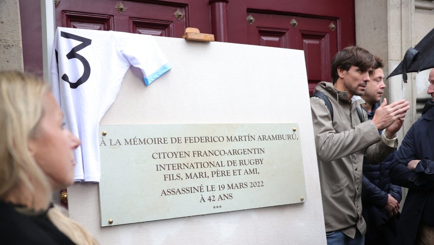 Une plaque a été dévoilée en la mémoire de Federico Martin Aramburu à Paris