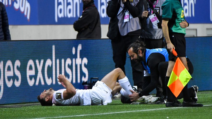 Melvyn Jaminet est sorti sur blessure dès la 36e minute de jeu face au Stade français.