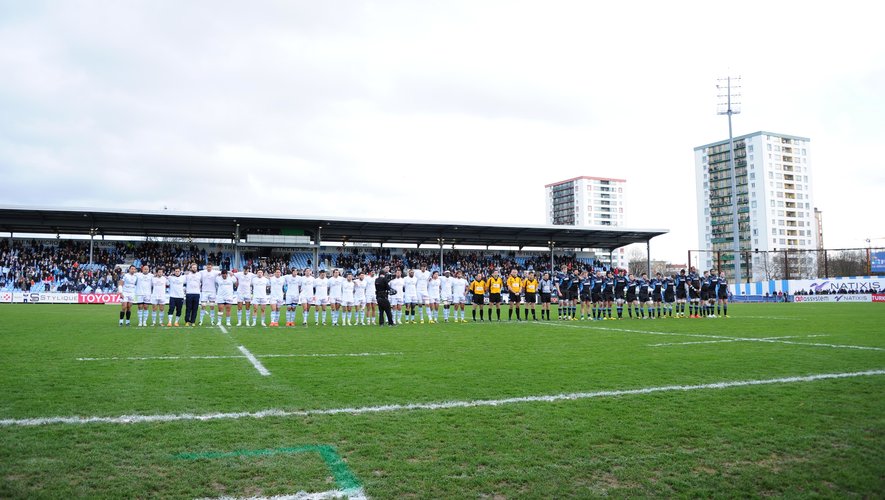 Le Stade Yves-du-Manoir de Colombes, lors de la réception de Glasgow par le Racing en Champions Cup édition 2015-2016.