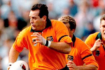 L'ailier David Campese (Australie) contre l'Argentine en avril 1995