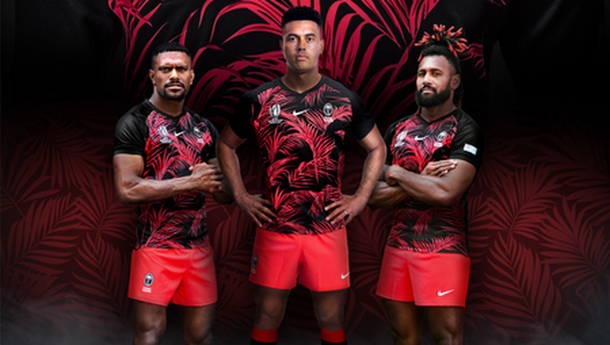 Voici le maillot alternatif des Fidji pour la Coupe du monde.