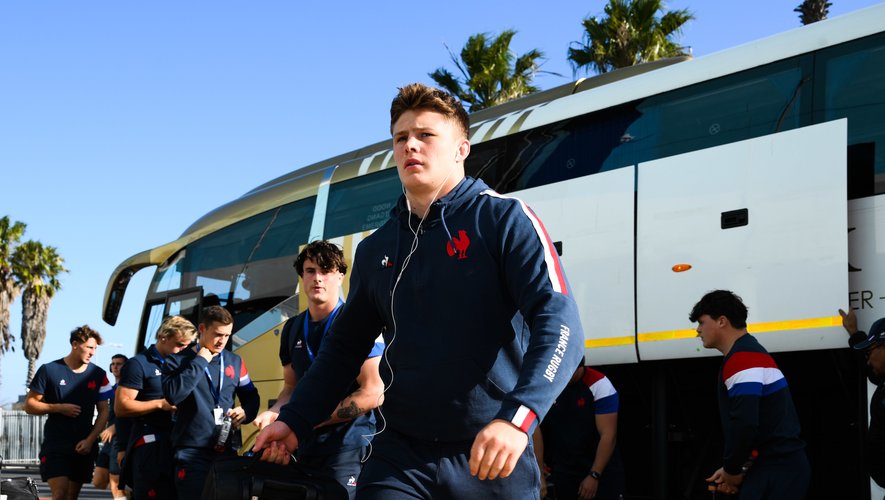 Marko Gazzotti lors de la Coupe du monde 2023 avec les Bleuets