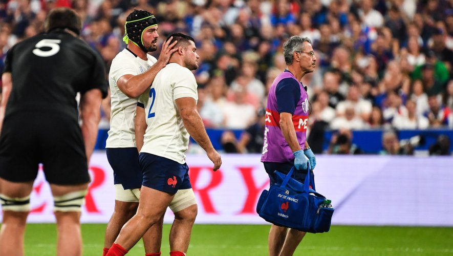 Coupe du monde de rugby 2023 - Julien Marchand est sorti sur blessure face aux All Blacks