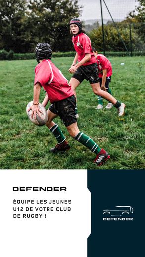 Defender, partenaire de tous les rugbys