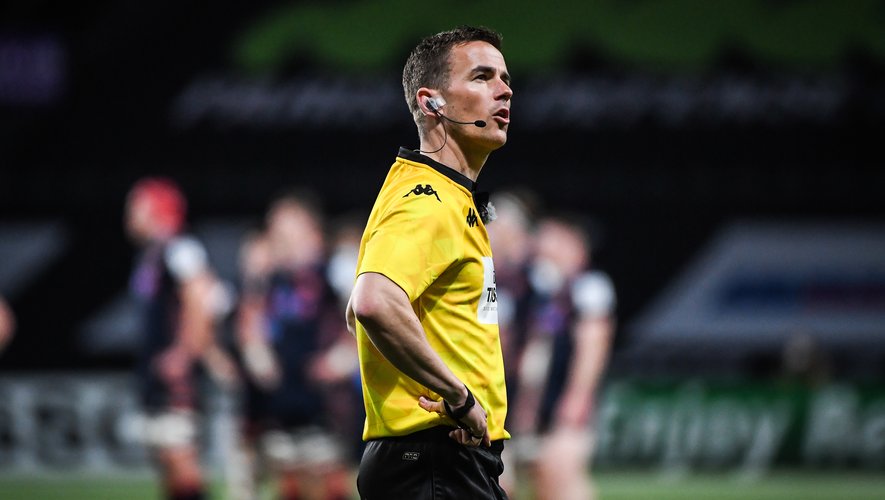 Coupe du monde de rugby 2023 - Quand Luke Pearce doit s'empêcher de ...