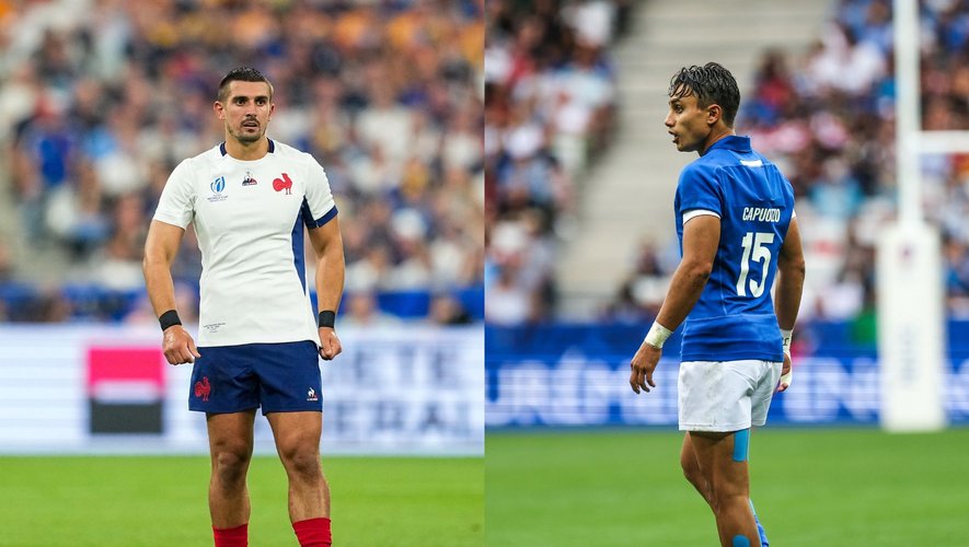 Thomas Ramos et Ange Capuozzo coéquipiers à Toulouse vont s'affronter lors du match entre la France et l'Italie.
