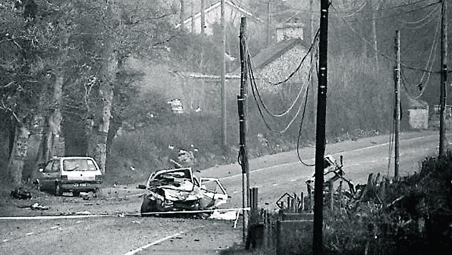 Un cliché de l’attentat de Killeen, en 1987, qui avait touché la sélection irlandaise.