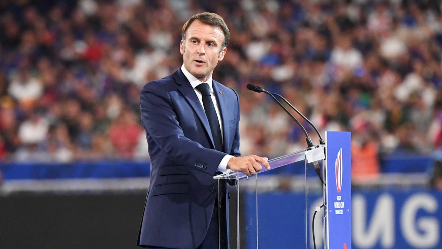 Emmanuel Macron lors de la cérémonie d'ouverture, le 8 septembre dernier.